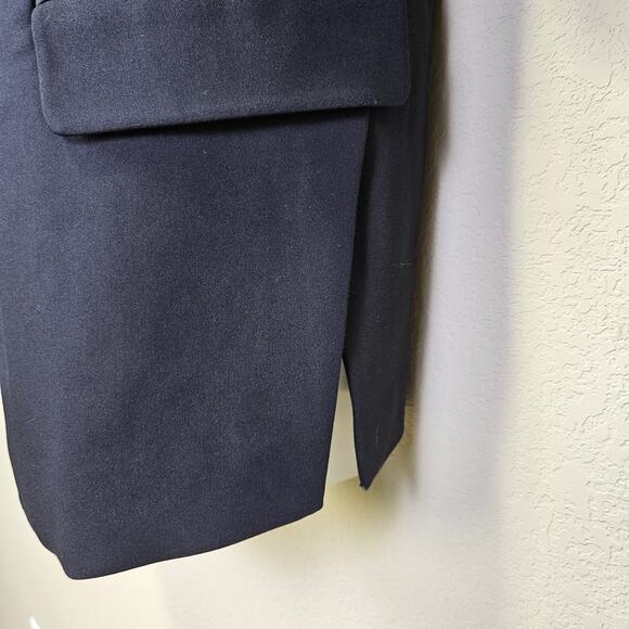 Lane Bryant Womens 16 Blazer Black Side Vent Classic Minimal Career Layer Preppy - Picture 4 of 16